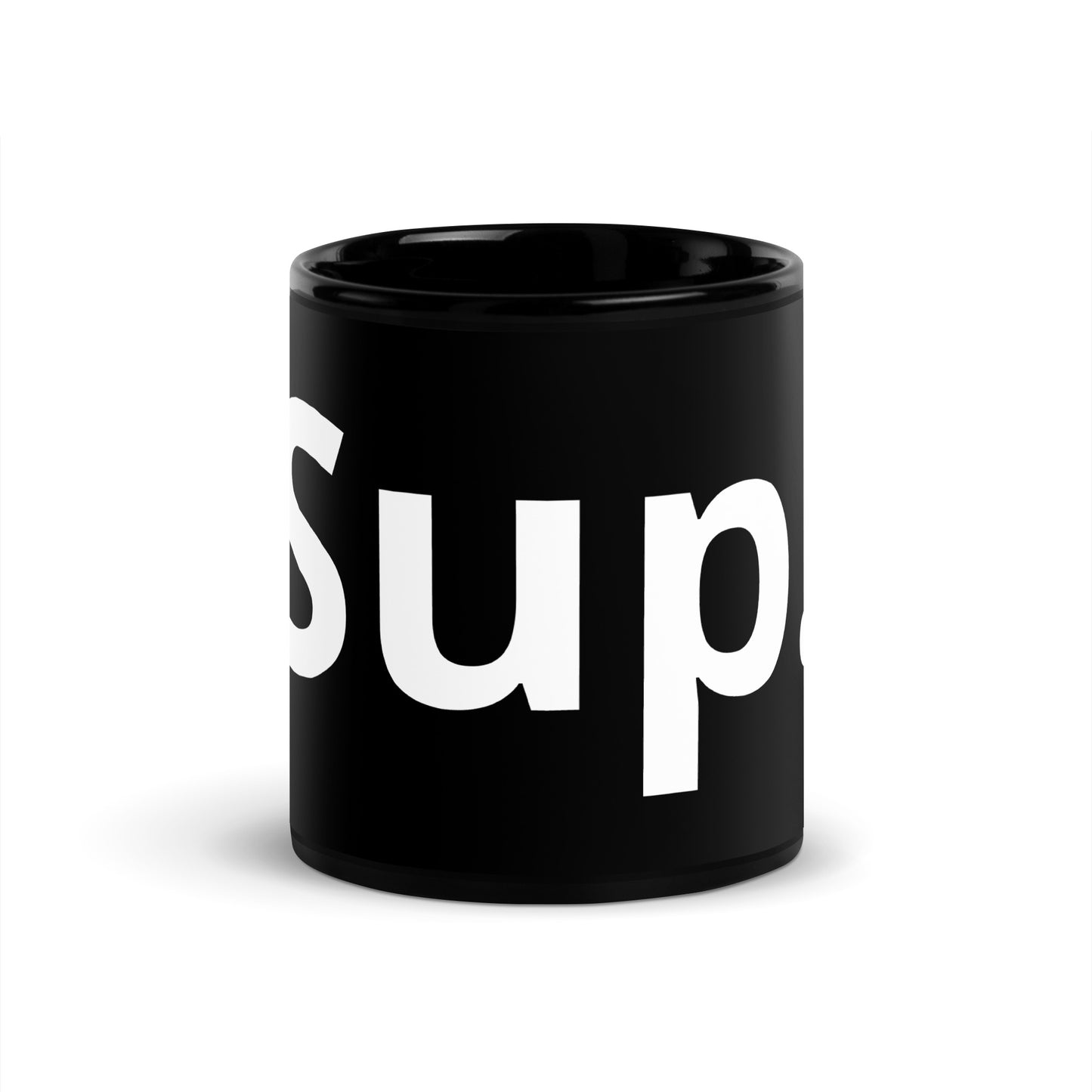 Black Glossy Mug - Sup.