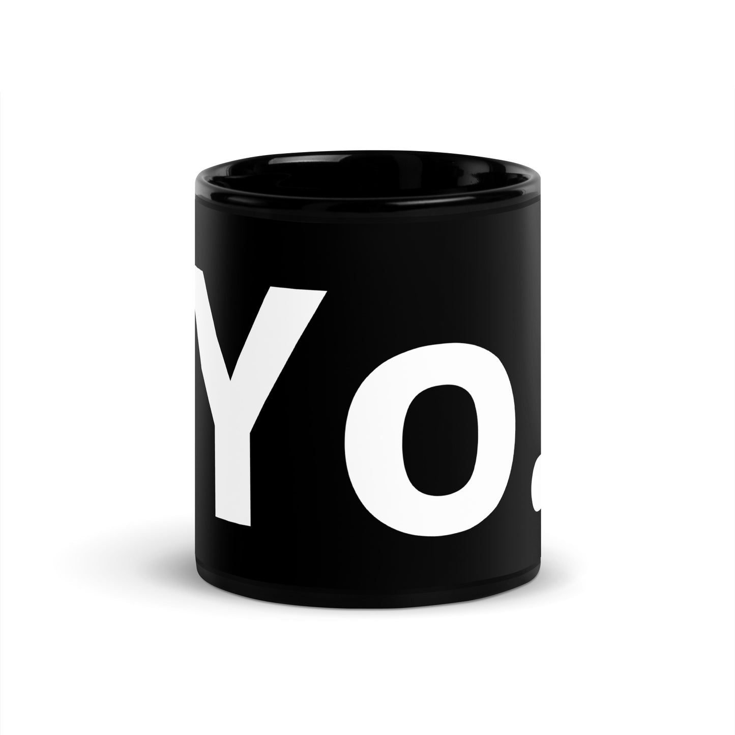 Black Glossy Mug - Yo.