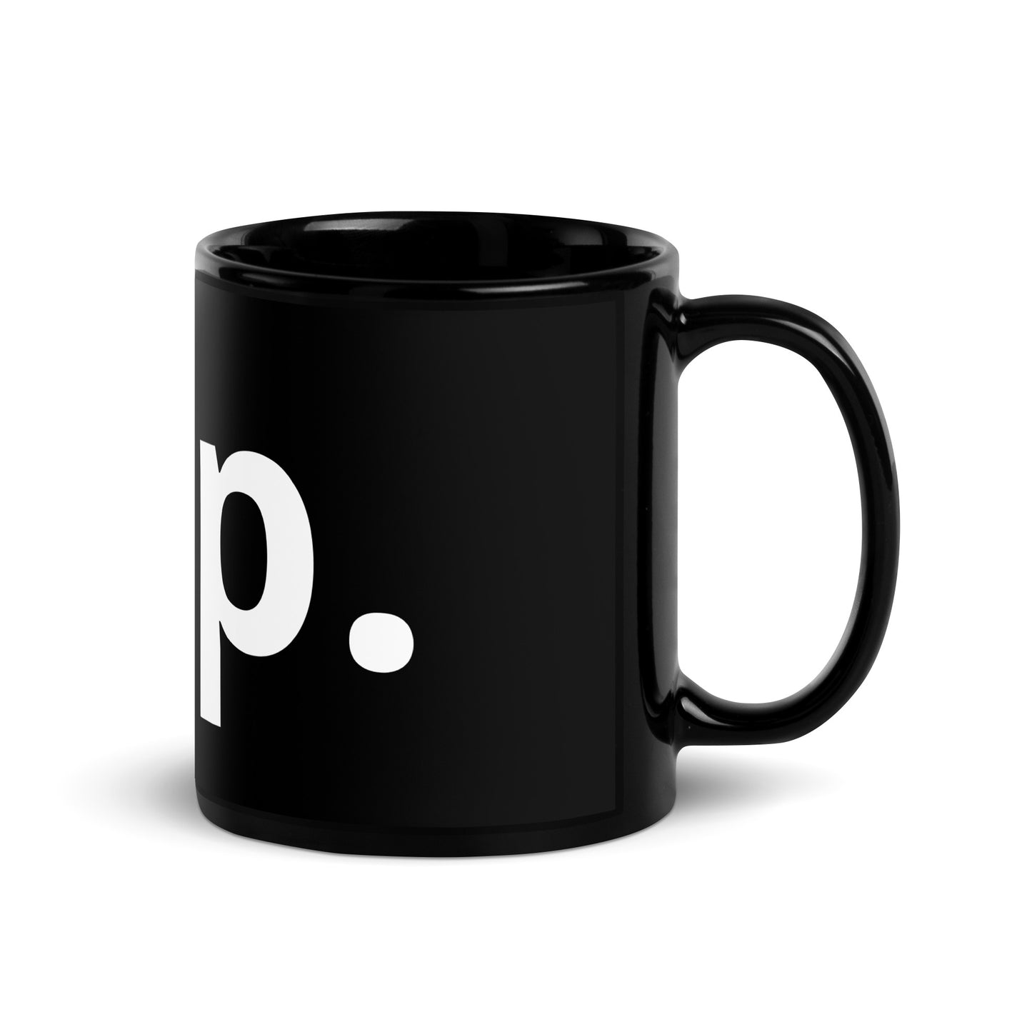 Black Glossy Mug - Sup.