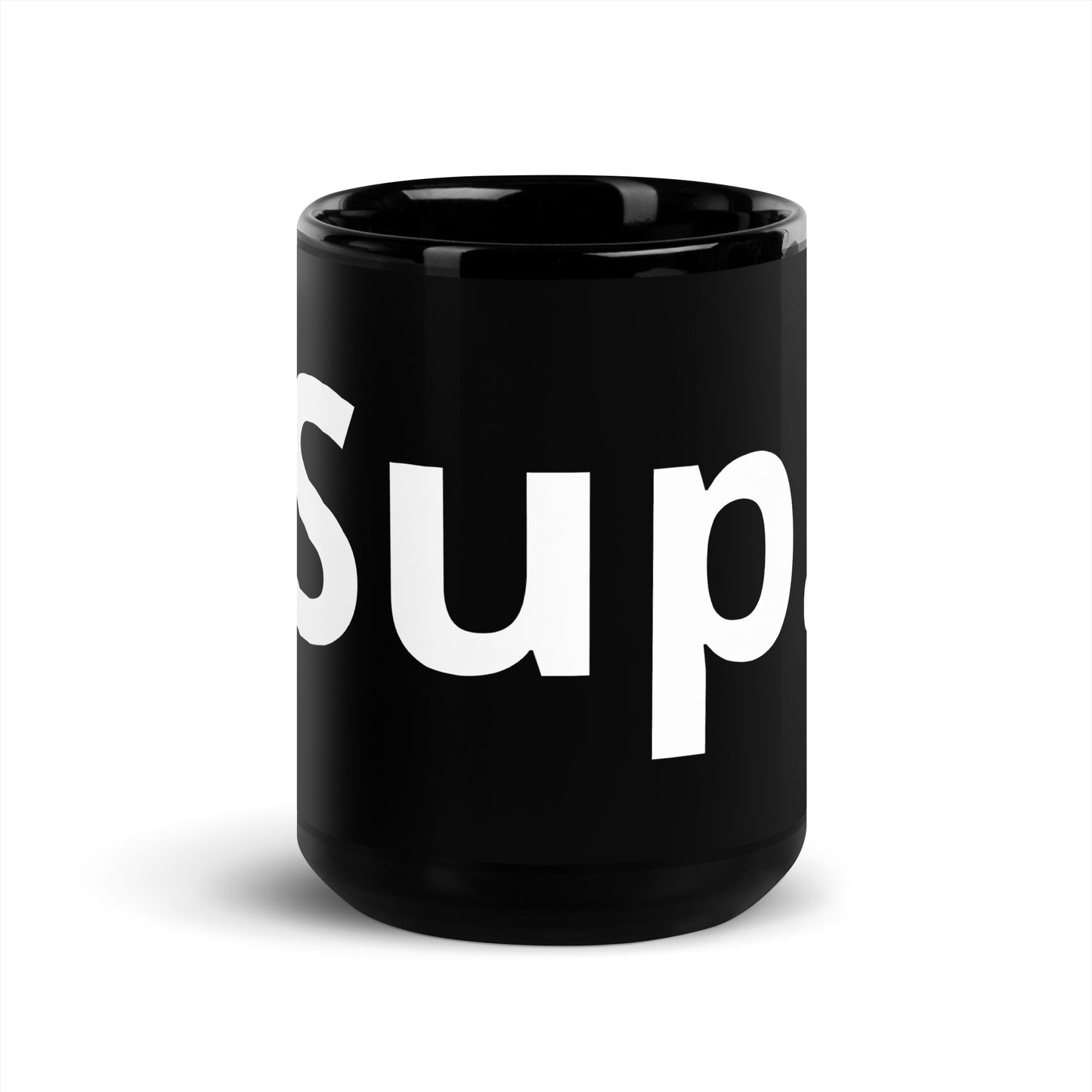 Black Glossy Mug - Sup.