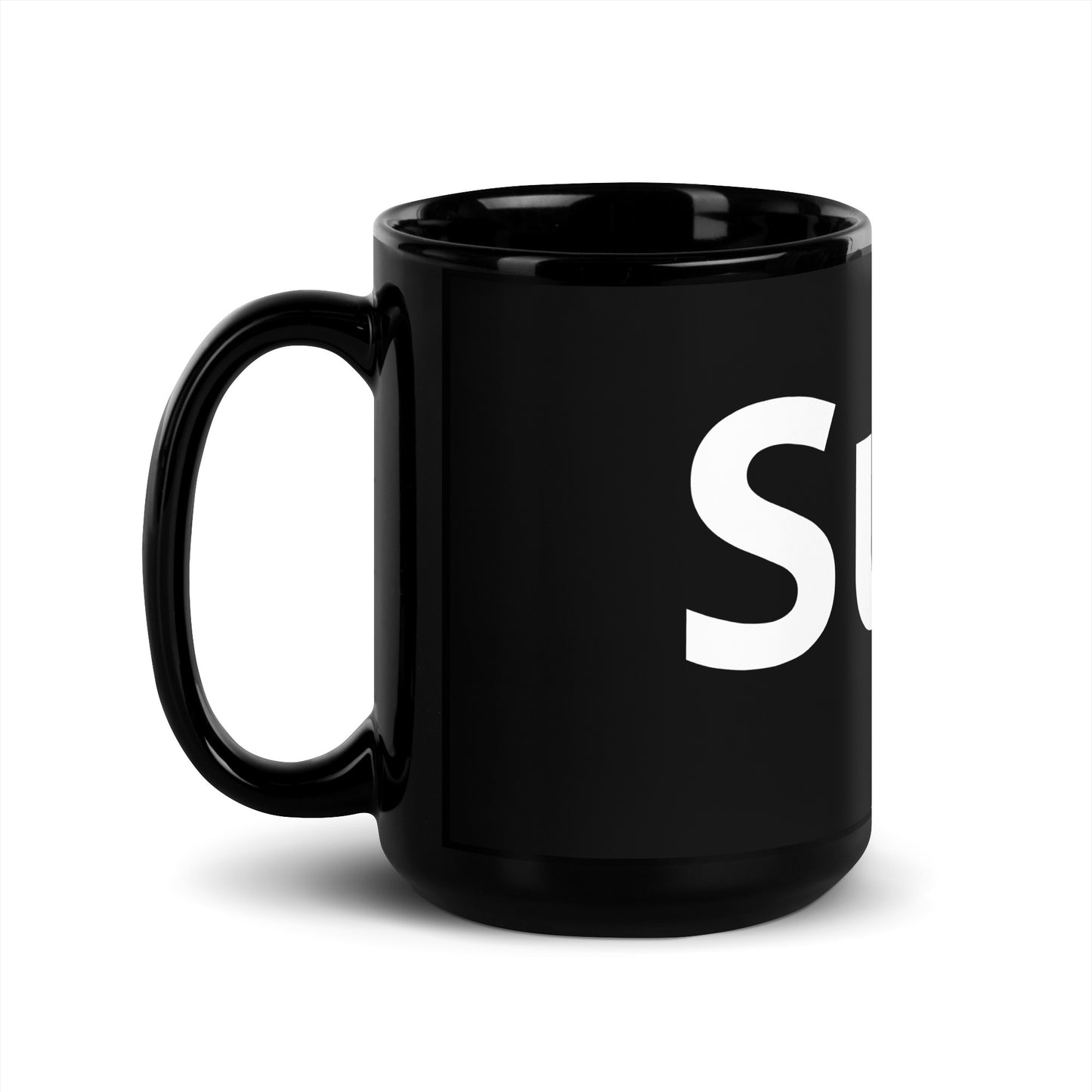 Black Glossy Mug - Sup.