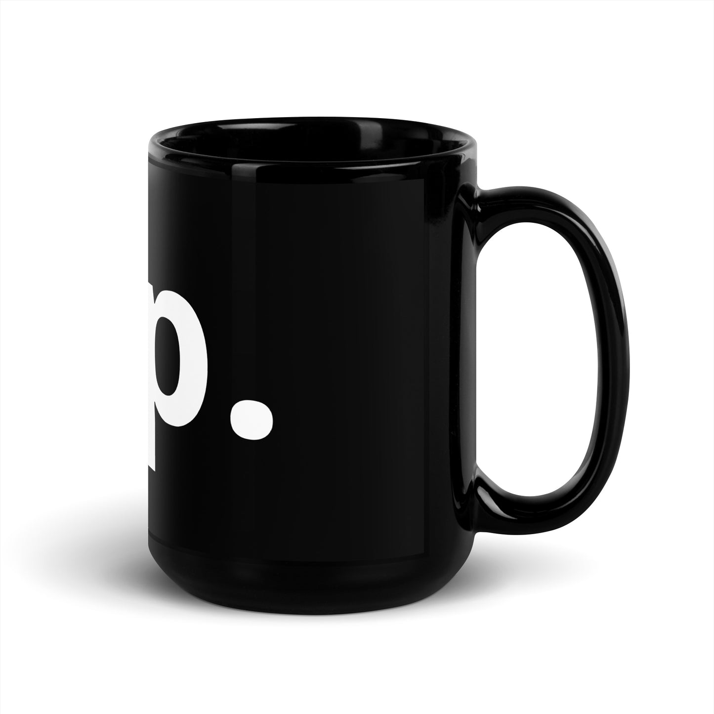 Black Glossy Mug - Sup.